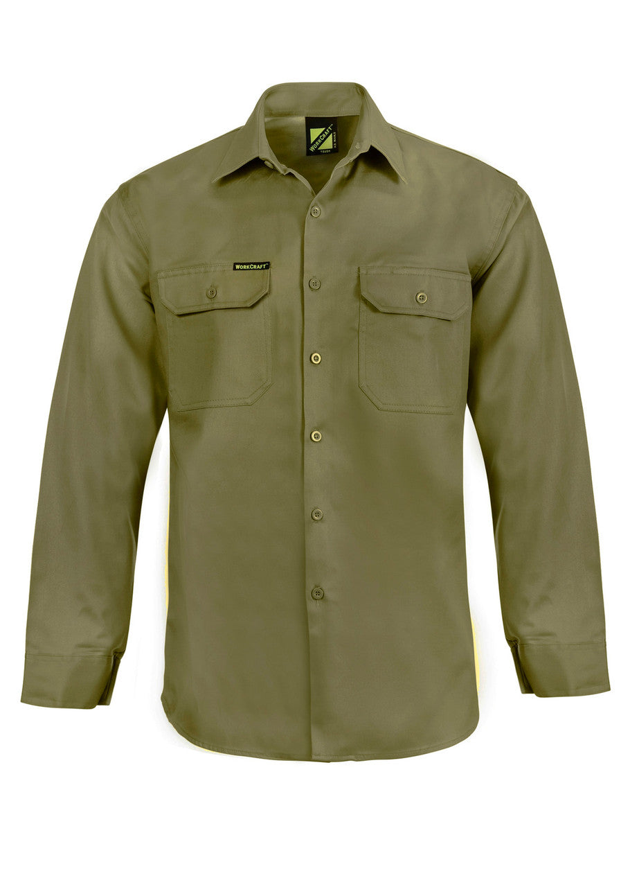 WS3020 Long Sleeve Cotton Drill Shirt