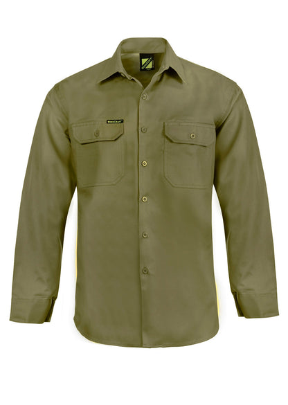 WS3020 Long Sleeve Cotton Drill Shirt