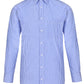 M7300L Men’s Gingham Check Long Sleeve Shirt with Roll-up Tab Sleeve
