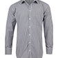 M7300L Men’s Gingham Check Long Sleeve Shirt with Roll-up Tab Sleeve
