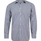 M7300L Men’s Gingham Check Long Sleeve Shirt with Roll-up Tab Sleeve