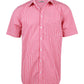 M7300S Men’s Gingham Check Short Sleeve Shirt