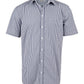 M7300S Men’s Gingham Check Short Sleeve Shirt