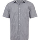 M7300S Men’s Gingham Check Short Sleeve Shirt