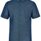 M7400S ASCOT MENS SHORT SLEEVE DOT JACQUARD STRETCH SHIRT