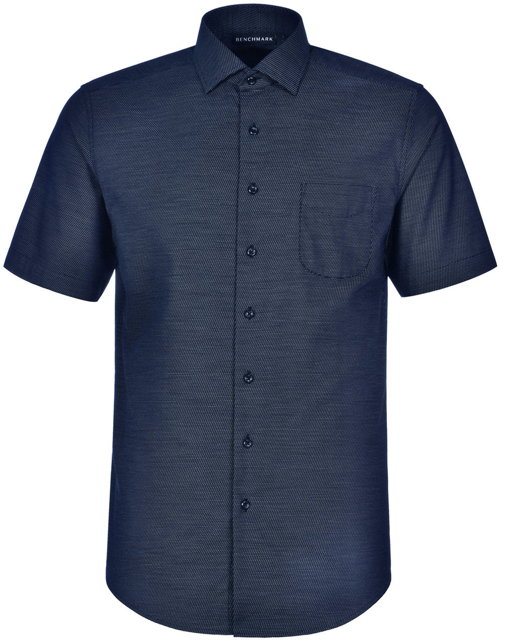 M7400S ASCOT MENS SHORT SLEEVE DOT JACQUARD STRETCH SHIRT