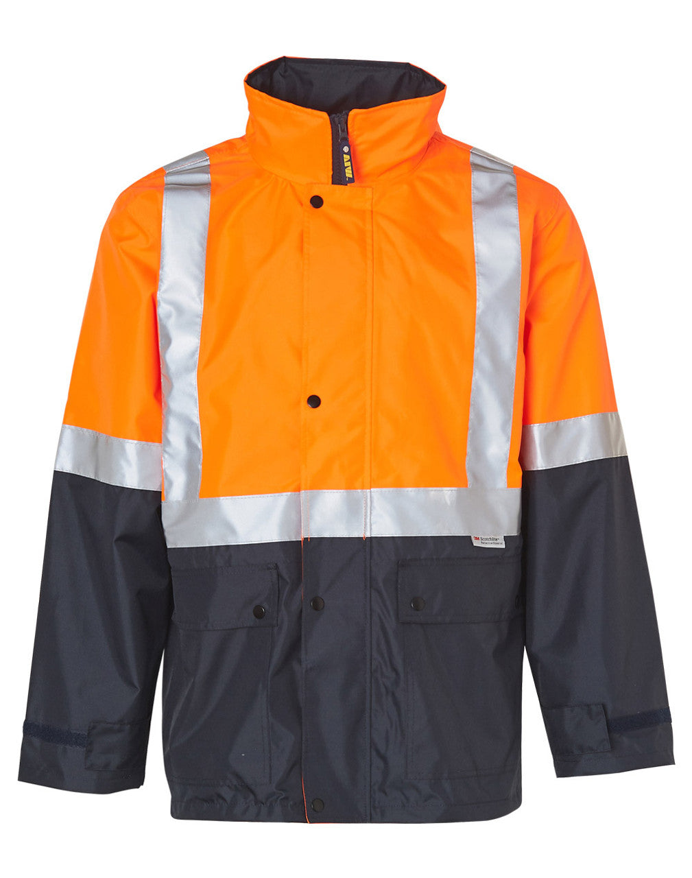 SW18A HI-VIS SAFETY JACKET WITH MESH LINING & 3M TAPES