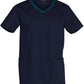 M7650 MENS V-NECK CONTRAST TRIM SCRUB TOP