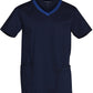 M7650 MENS V-NECK CONTRAST TRIM SCRUB TOP