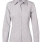 M8200L Women's Ticking Stripe Long Sleeve Shirt