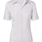 M8200S Women's Ticking Stripe Short Sleeve Shirt