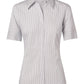 M8200S Women's Ticking Stripe Short Sleeve Shirt