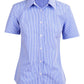 M8320S Ladies’ Multi_Tone Check Short Sleeve Shirt