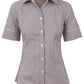 M8330S Ladies’ Gingham Check Short Sleeve Shirt