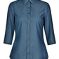 M8400Q ASCOT LADIES 3/4 SLEEVE DOT JACQUARD STRETCH SHIRT