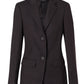 M9206 Women's Poly/Viscose Stretch Two Buttons Mid Length Jacket