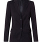 M9206 Women's Poly/Viscose Stretch Two Buttons Mid Length Jacket