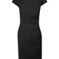 M9281 Ladies’ Wool Blend Stretch Cap Sleeve Dress