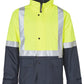 SW28A HI-VIS TWO TONE RAIN PROOF JACKET WITH QUILT LINING
