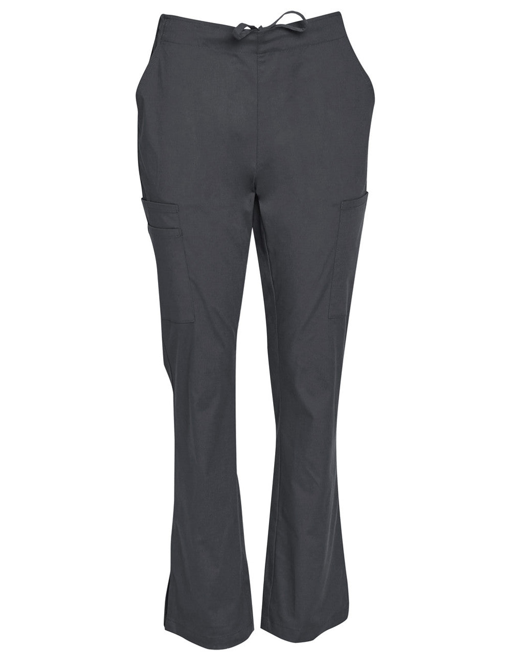 M9720 LADIES SEMI-ELASTIC WAIST TIE SOLID COLOUR SCRUB PANTS