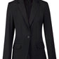 M9201 Ladies’ Wool Blend Stretch One Button Cropped Jacket