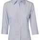 M8213 Women's Fine Stripe 3/4 Sleeve Shirt