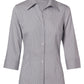M8200Q Women's Ticking Stripe 3/4 Sleeve Shirt