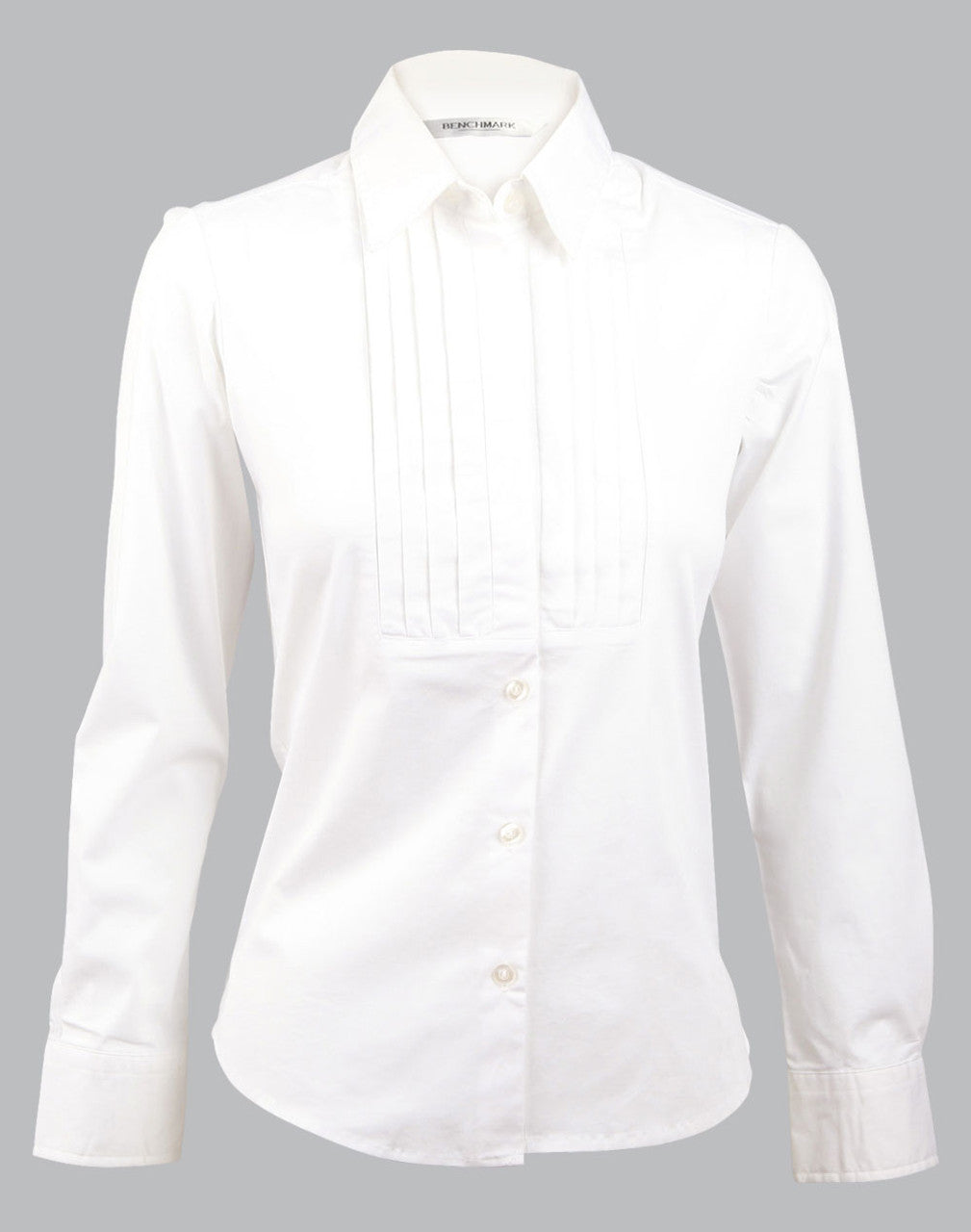M8132 Women's Dobby Stripe long sleeve shirt