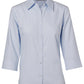 M8113 Women's Mini Herringbone 3/4 Sleeve Shirt