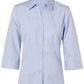 M8040Q Women's CVC Oxford 3/4 Sleeve Shirt