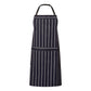 CA030 Cafe Stripe Apron Wth Pkt