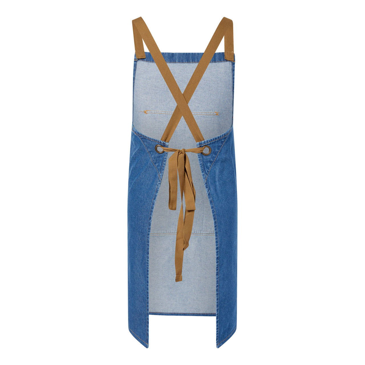 CA033 Denim Bib Apron With Pouch Pkt