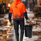 SW91 Hi-Vis Two Tone Water Resistant Fleece Hoodie