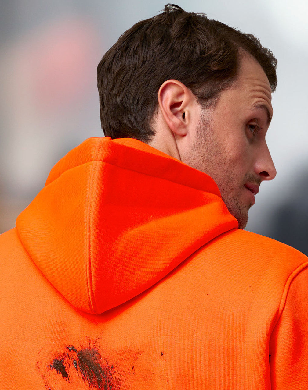 SW91 Hi-Vis Two Tone Water Resistant Fleece Hoodie