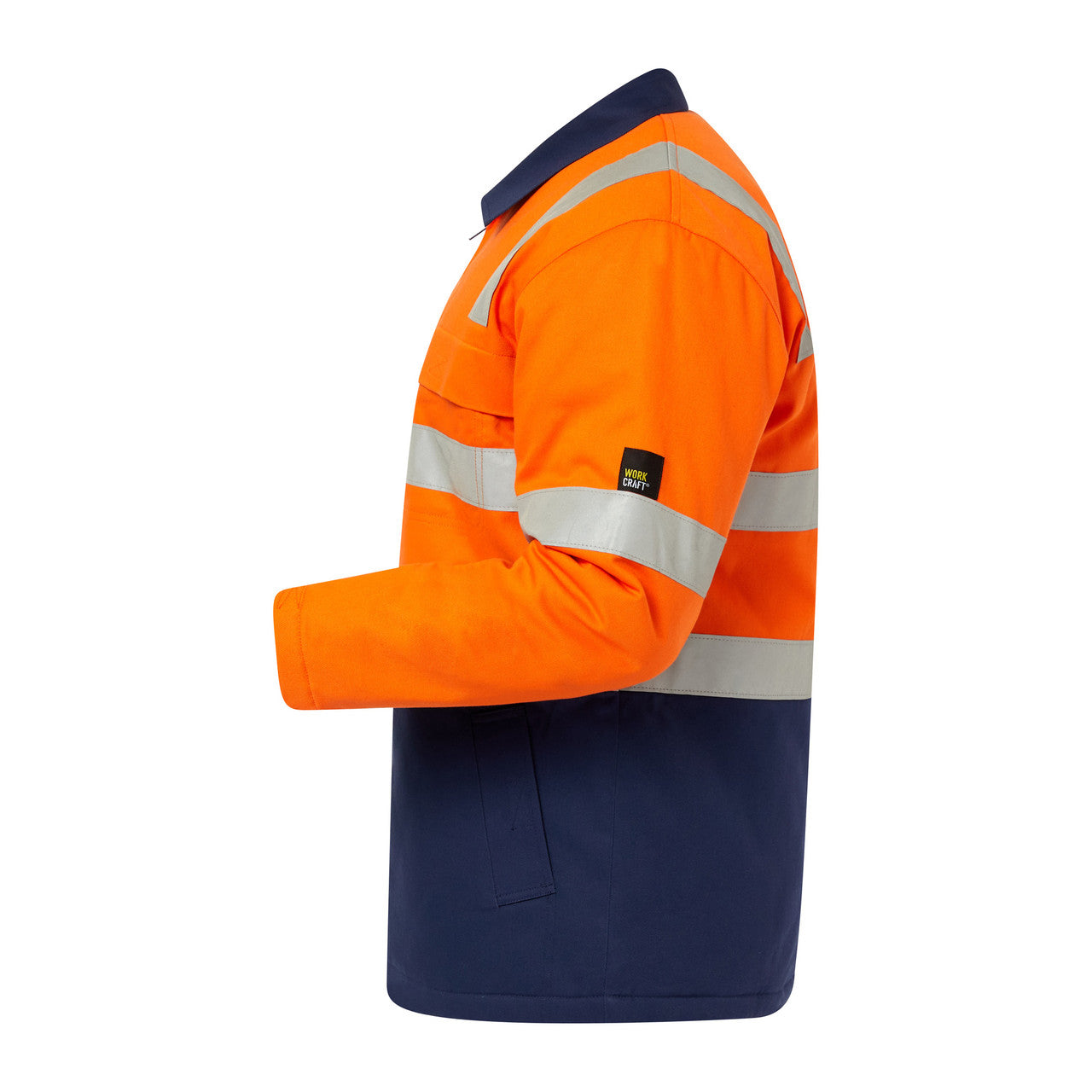 WJ8019 Hi Vis Quilted Jkt W/Tape
