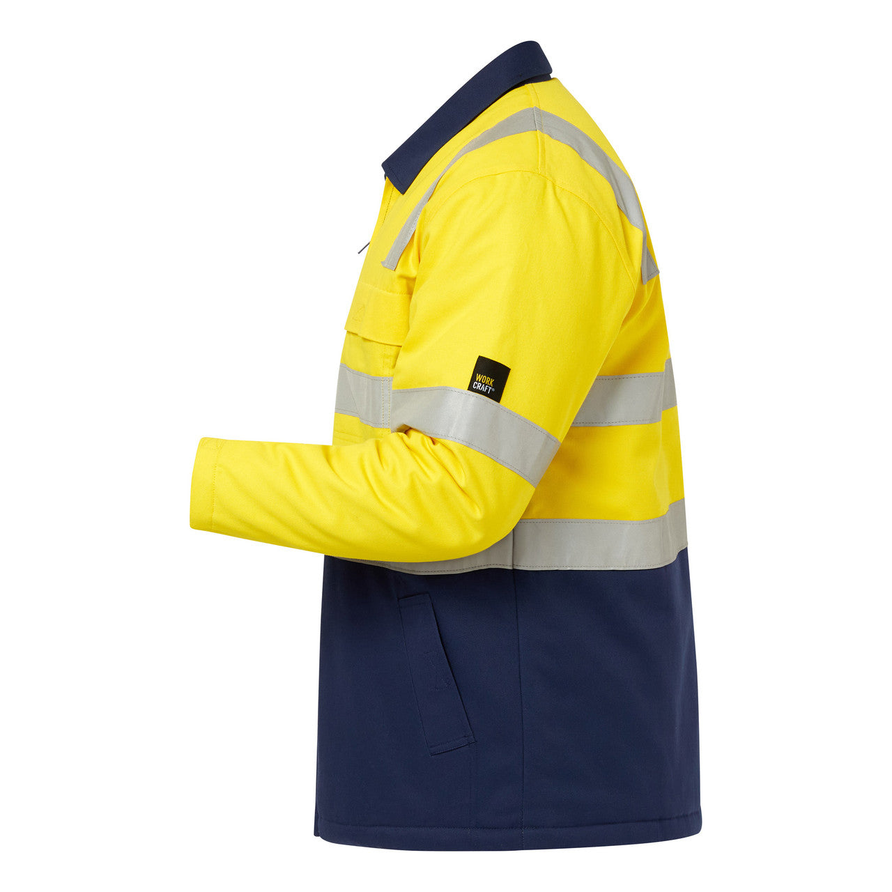 WJ8019 Hi Vis Quilted Jkt W/Tape