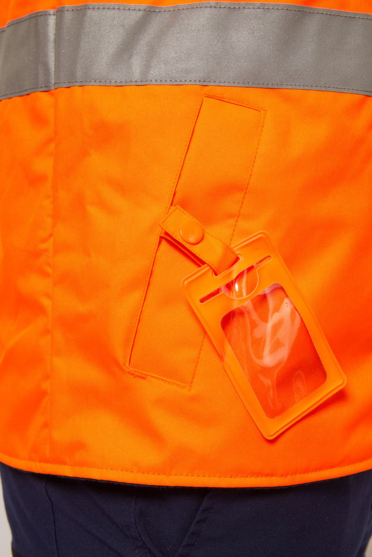 WW9023 Hi Vis Reversible Fleece Vest W/Tape