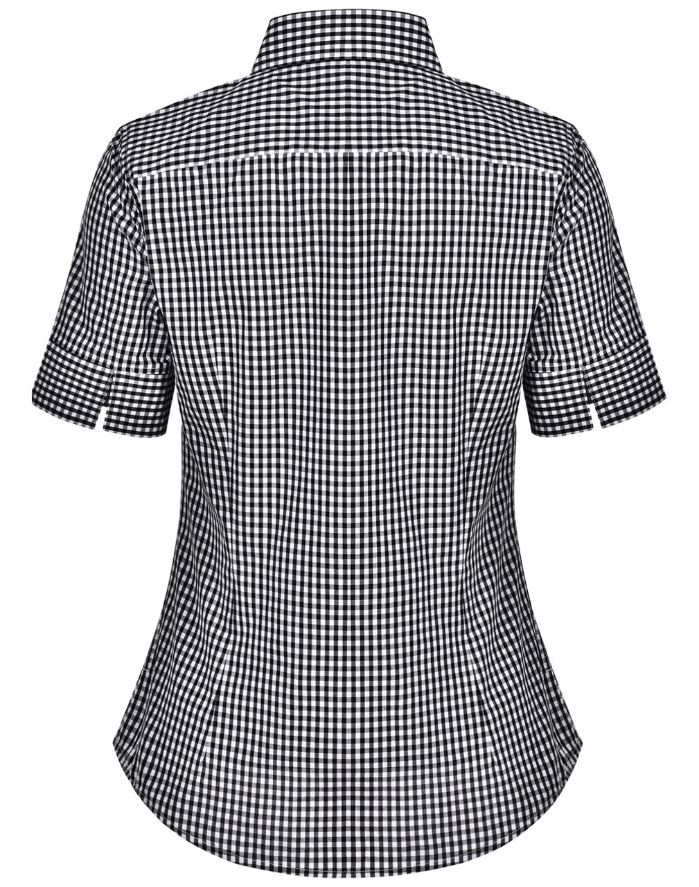 M8300S Ladies’ Gingham Check Short Sleeve Shirt