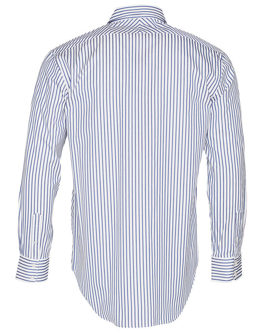 M7310L Men's Executive Sateen Stripe Long Sleeve Shirt