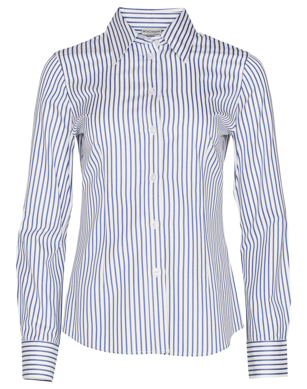 M8310L Ladies' Executive Sateen Stripe Long Sleeve Shirt