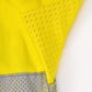 SW87 UNISEX HI-VIS COOL BREEZE CLOSED FRONT LS SHIRT WITH PERFORATED TAPE