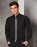 BS01L Men's Poplin Long Sleeve Business Shirt
