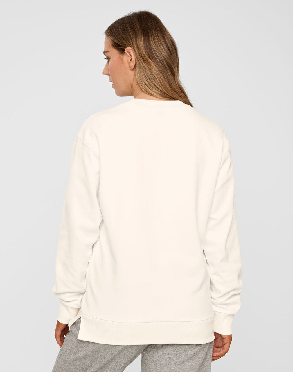 FL05 AIRLAYERED CVC CREW NECK SWEATER Unisex