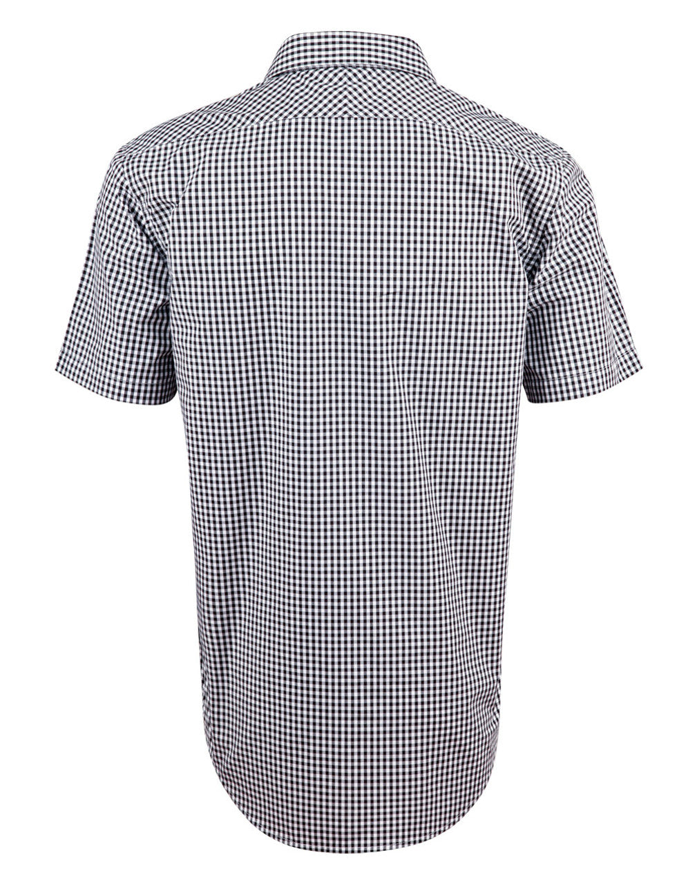 M7300S Men’s Gingham Check Short Sleeve Shirt
