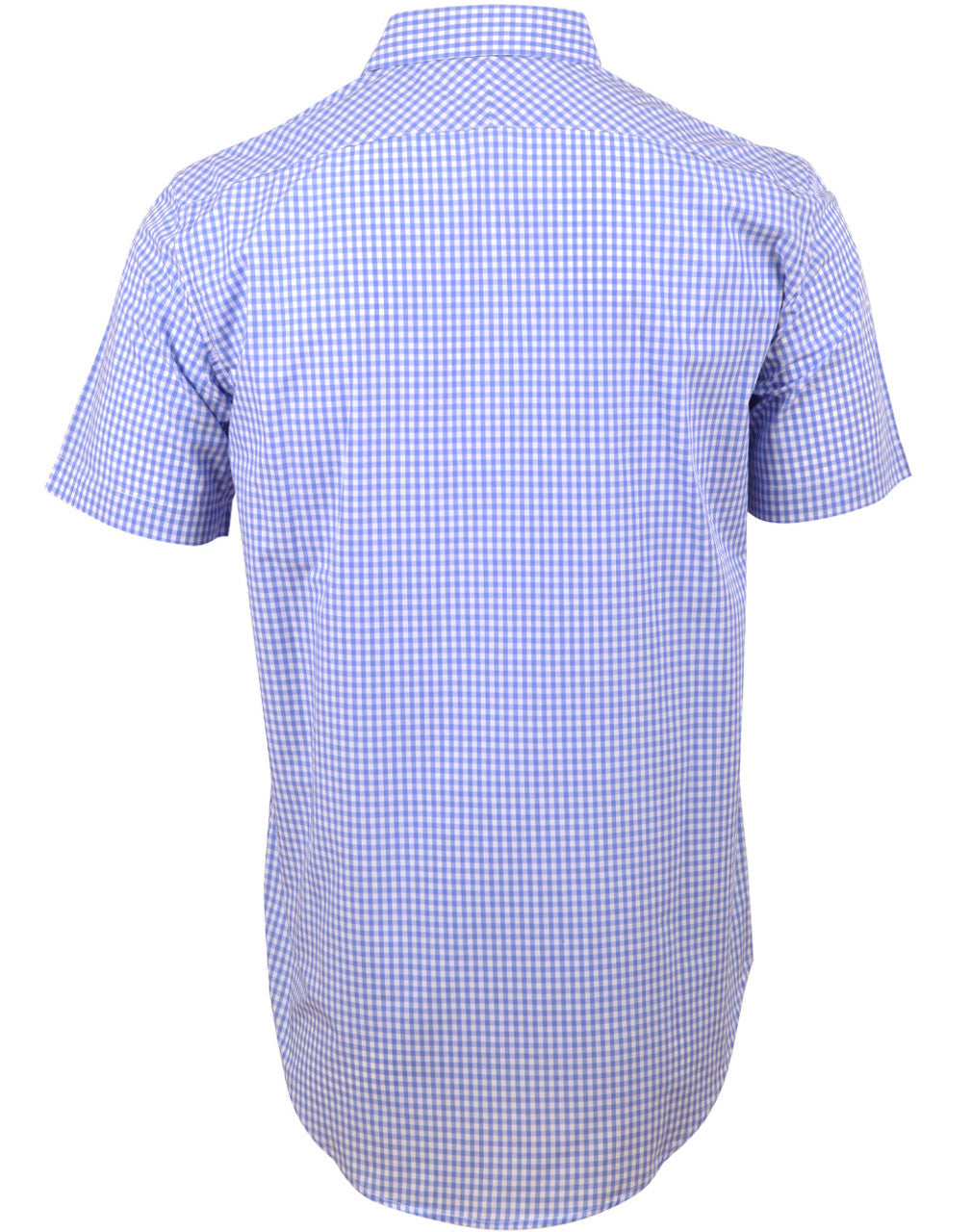 M7300S Men’s Gingham Check Short Sleeve Shirt
