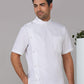M7636 Men's Stud Front Short Sleeve Jacket