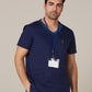 M7650 MENS V-NECK CONTRAST TRIM SCRUB TOP