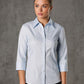 M8100Q Women's Self Stripe 3/4 Sleeve Shirt