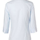 M8100Q Women's Self Stripe 3/4 Sleeve Shirt