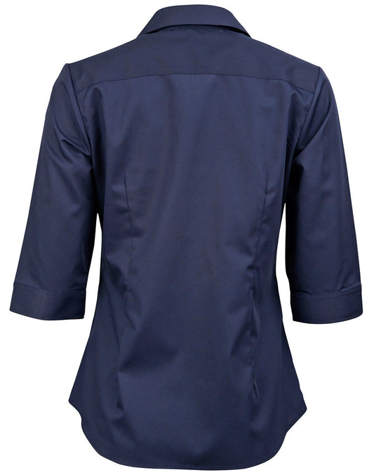 M8110Q BARKLEY LADIES TAPED SEAM 3/4 SLEEVE SHIRT